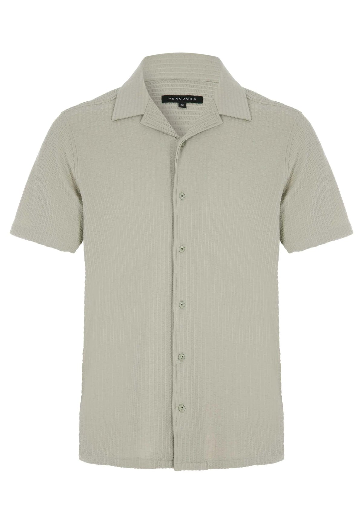 Mens Sage Textured Jersey Shirt