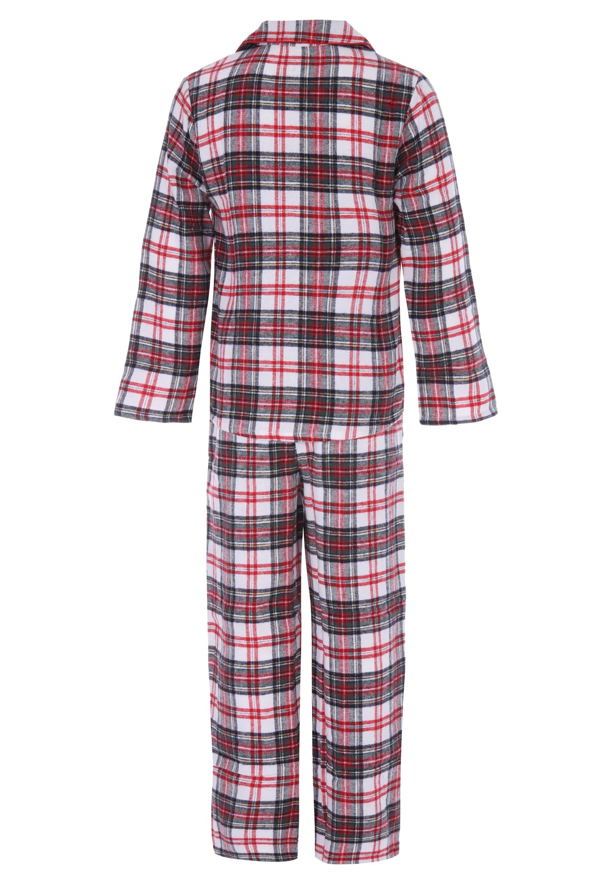 Unisex Kids Cream Check Print Cotton Family Pyjama Set