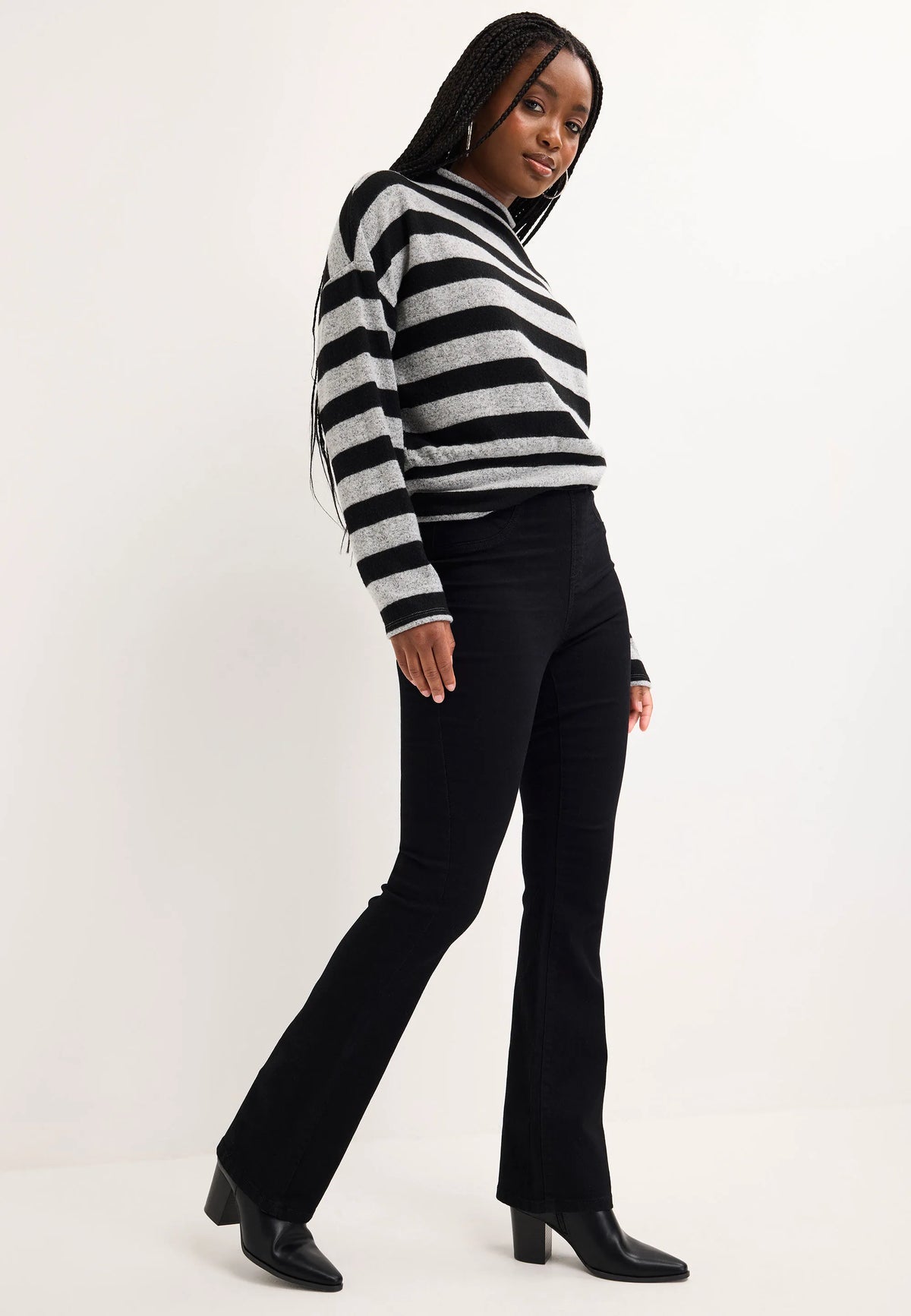 Womens Black Kate Bootcut Jeggings