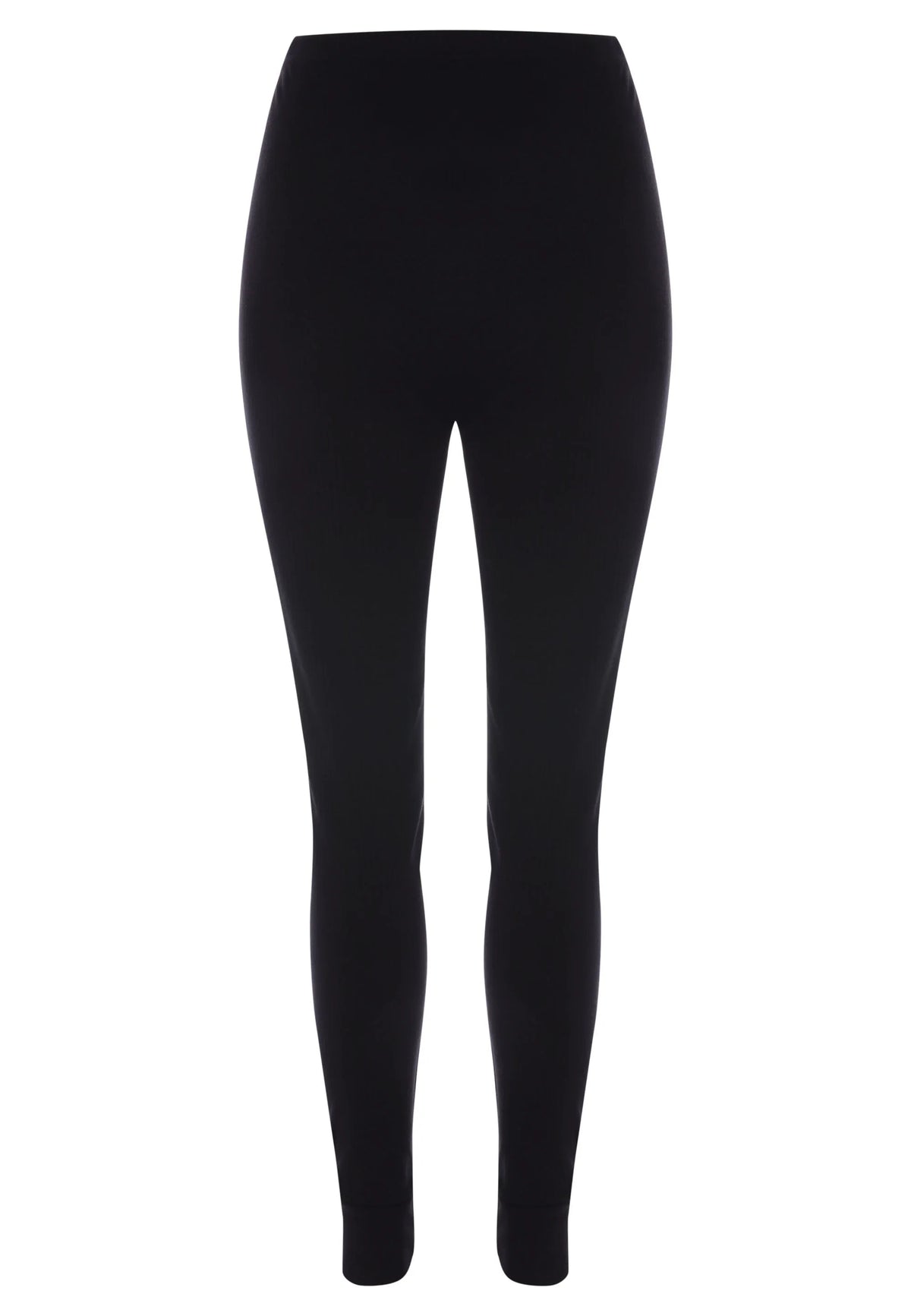 Womens Black Thermal Ribbed Leggings