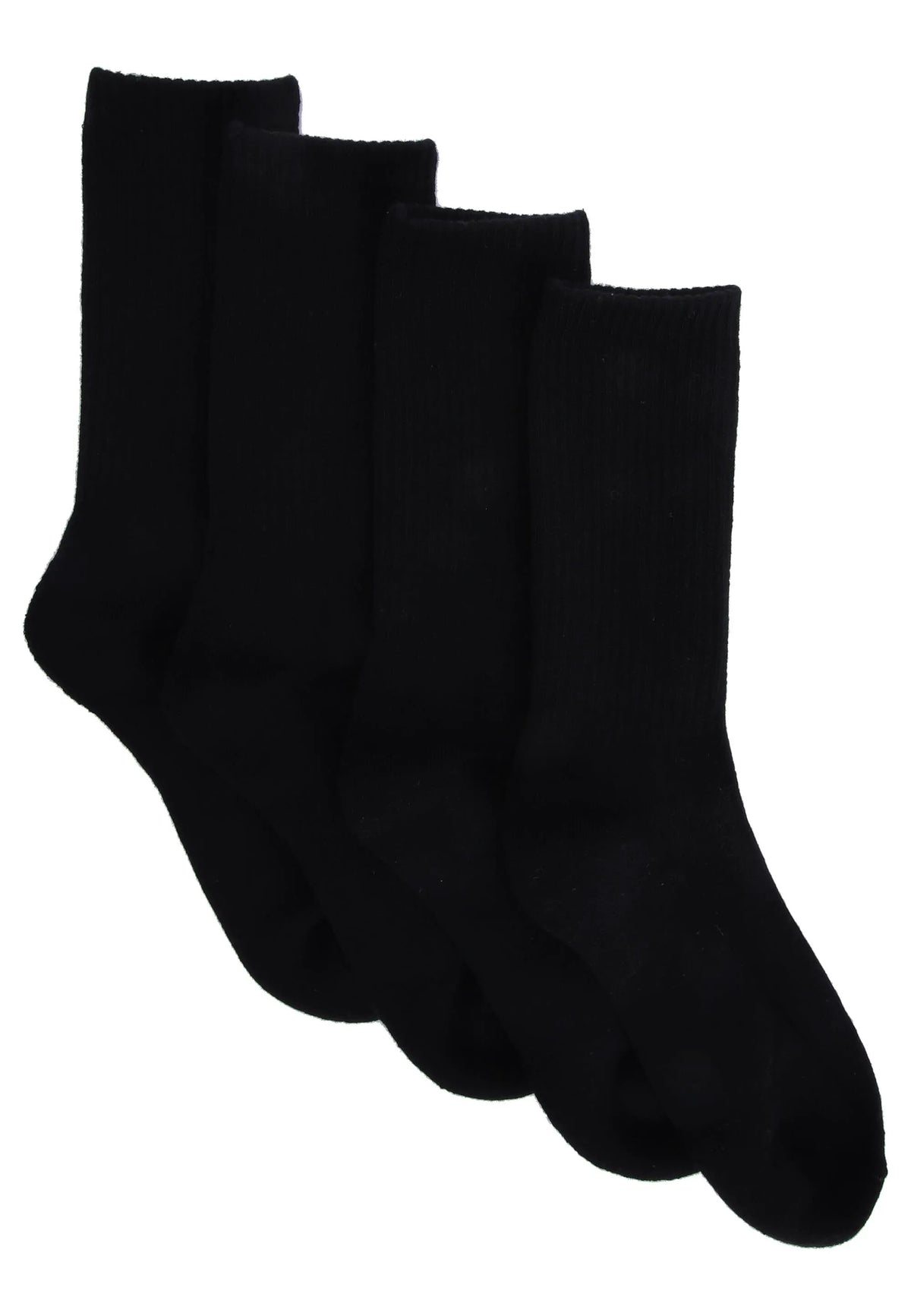 Mens 7pk Black Cotton Rich Ankle Socks