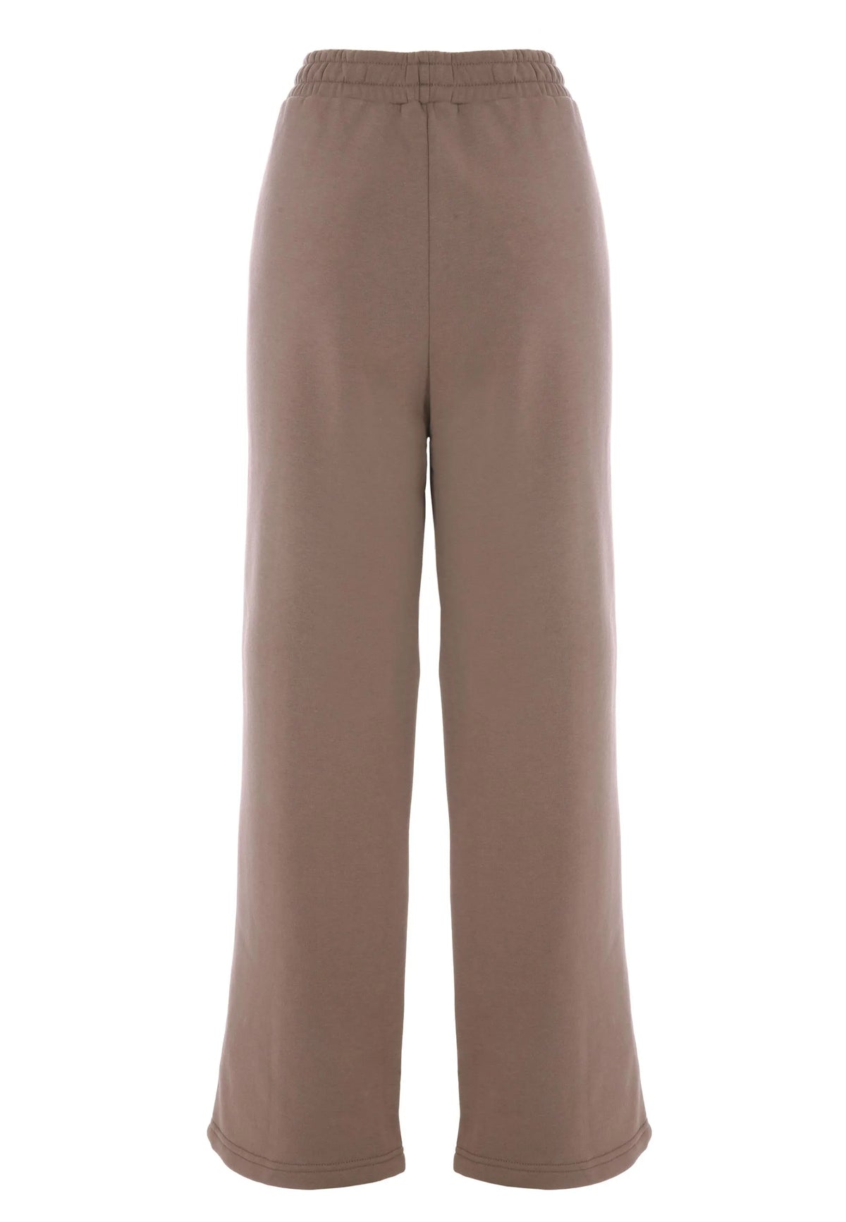 Womens Mocha Brown Wide Leg Joggers