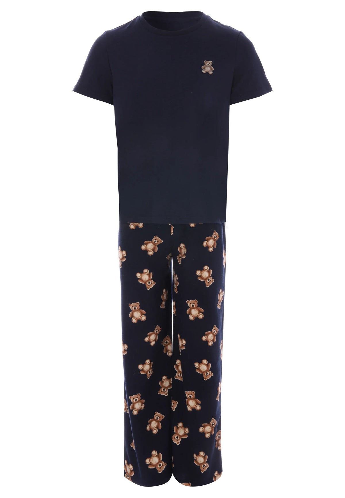 Boys Navy Bear Print Family Pyjama Set