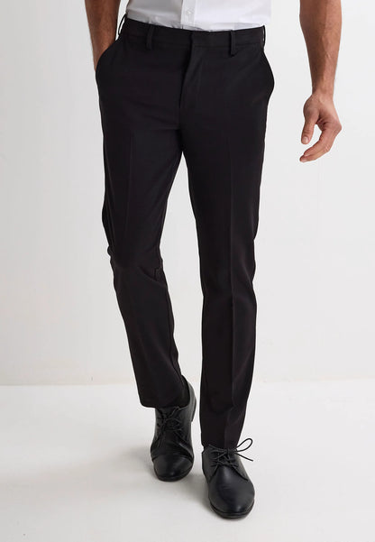 Mens Black Slim Leg Fit Trousers