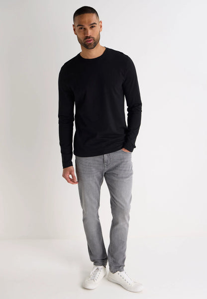 Mens Black Long Sleeve T-Shirt