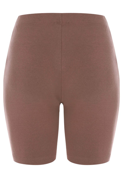 Womens Mocha Plain Cycling Shorts