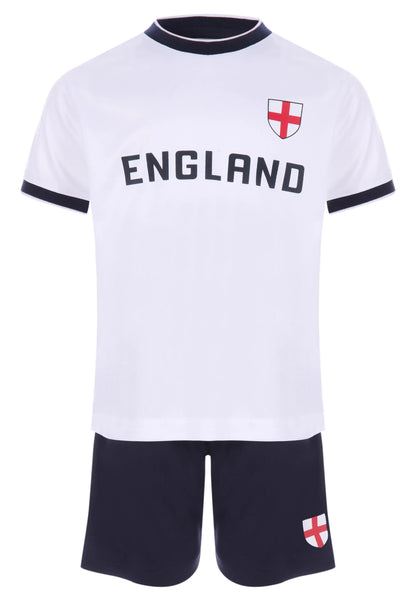 Younger Kids Navy England T-Shirt & Shorts Set
