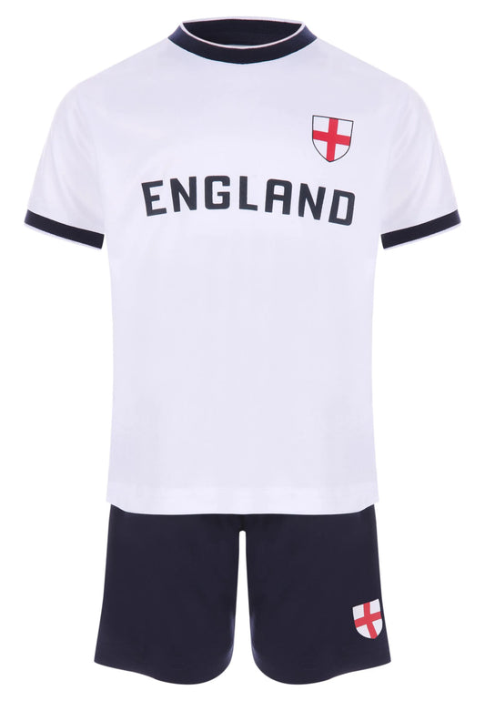 Younger Kids Navy England T-Shirt & Shorts Set