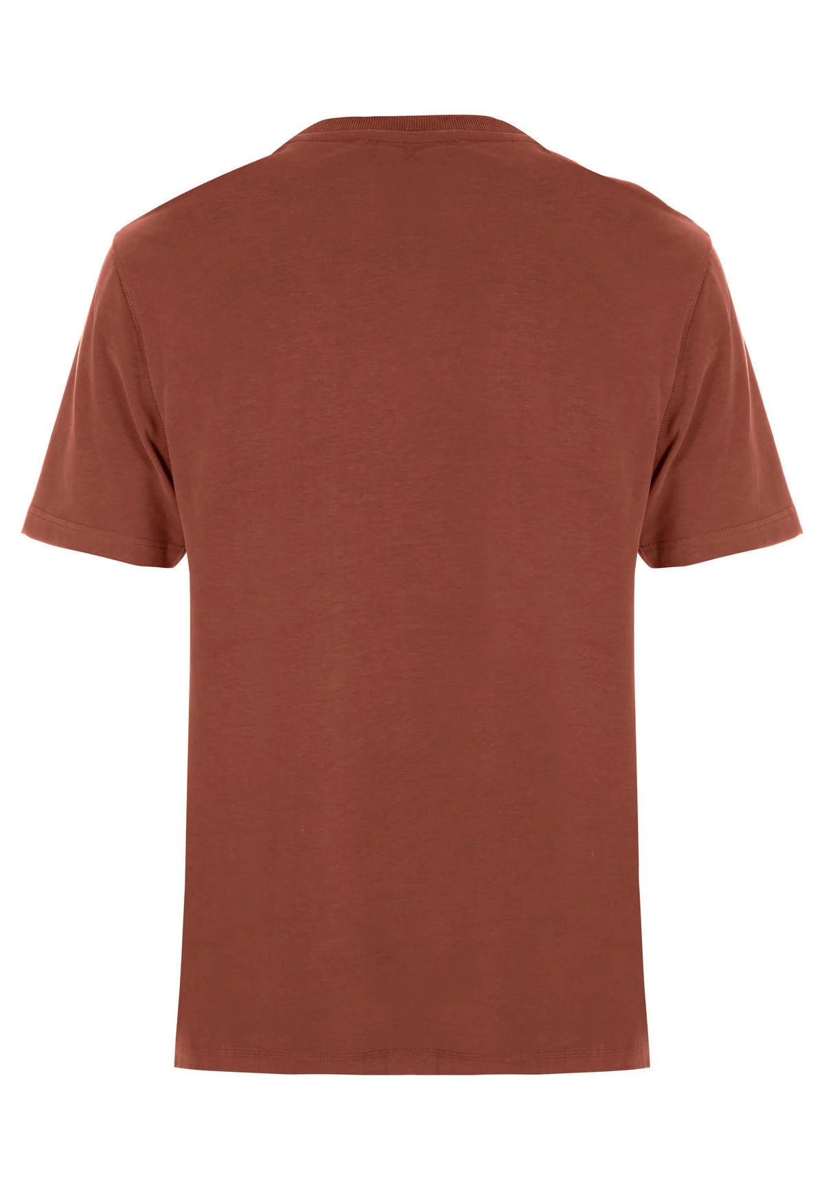 Mens Rust Peached Cotton Rich T-Shirt