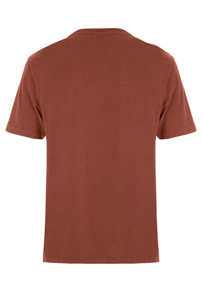 Mens Rust Peached Cotton Rich T-Shirt