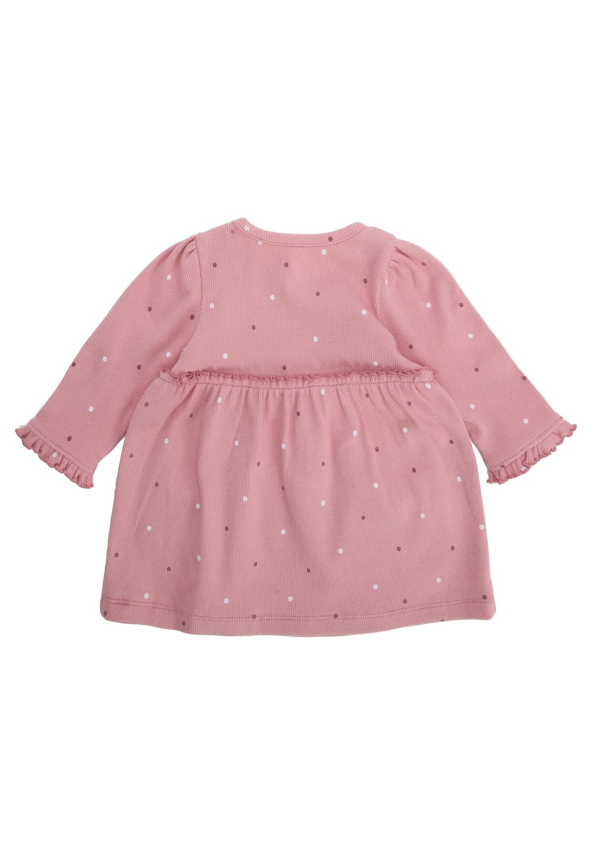 Baby Girls Pink Spot Dress with Knickers Set