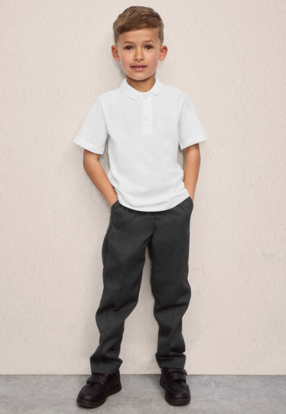 Older Boys Grey Regular Fit School Trousers