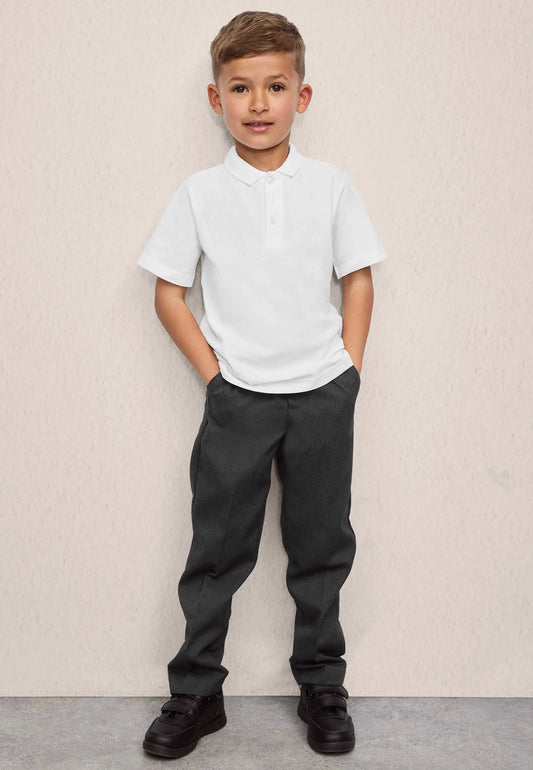 Older Boys Grey Regular Fit School Trousers