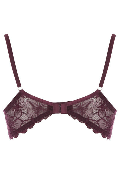 Womens Plum High Shine T-Shirt Bra (B-DD)