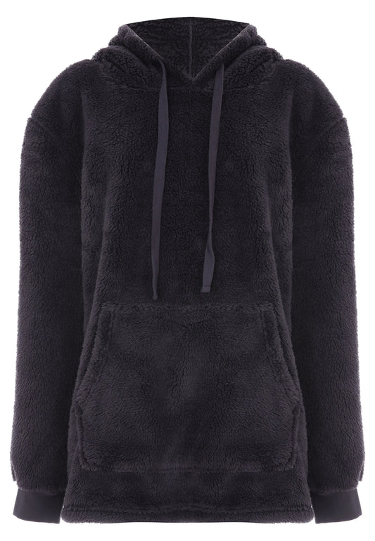Mens Grey Fleece Hoody